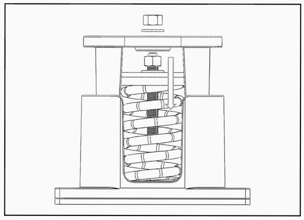 JB型座式彈簧減振器安裝說(shuō)明/圖紙講解