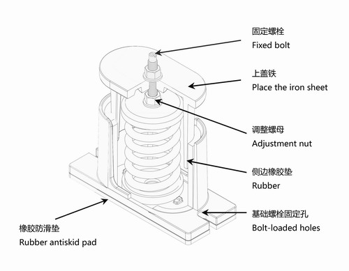 JB型座式彈簧減振器安裝說(shuō)明/圖紙講解