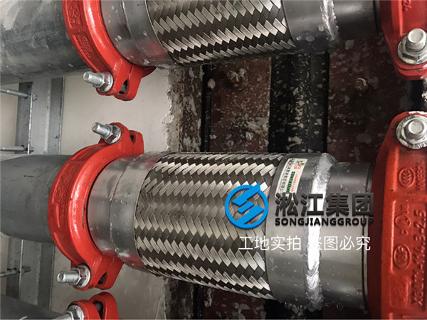 上海銀商科技園卡箍式金屬軟管使用現(xiàn)場